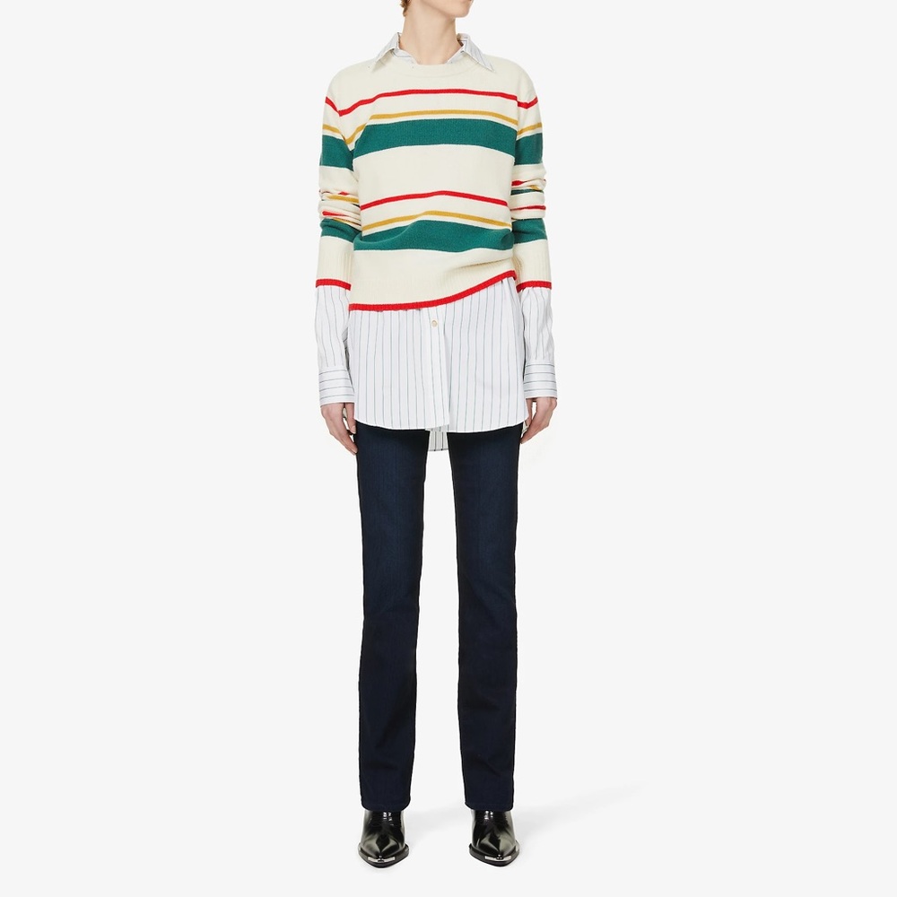 Paige Manhattan Mid-Rise Slim Bootcut Blue Jeans